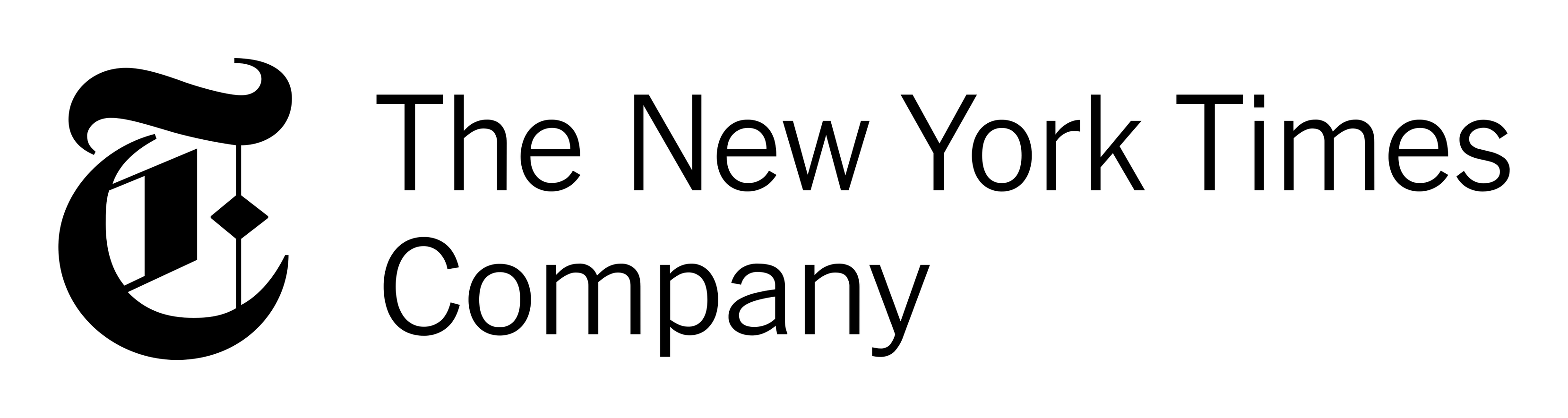 New York Times logo on a transparent background