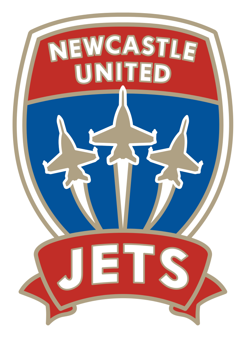 Newcastle United logo, horizontal version, on a transparent background