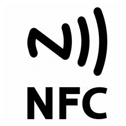 NFC logo, black version, on a transparent background