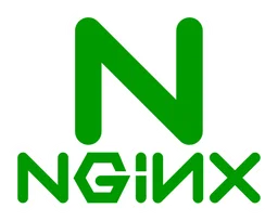 Nginx logo, horizontal version, on a transparent background