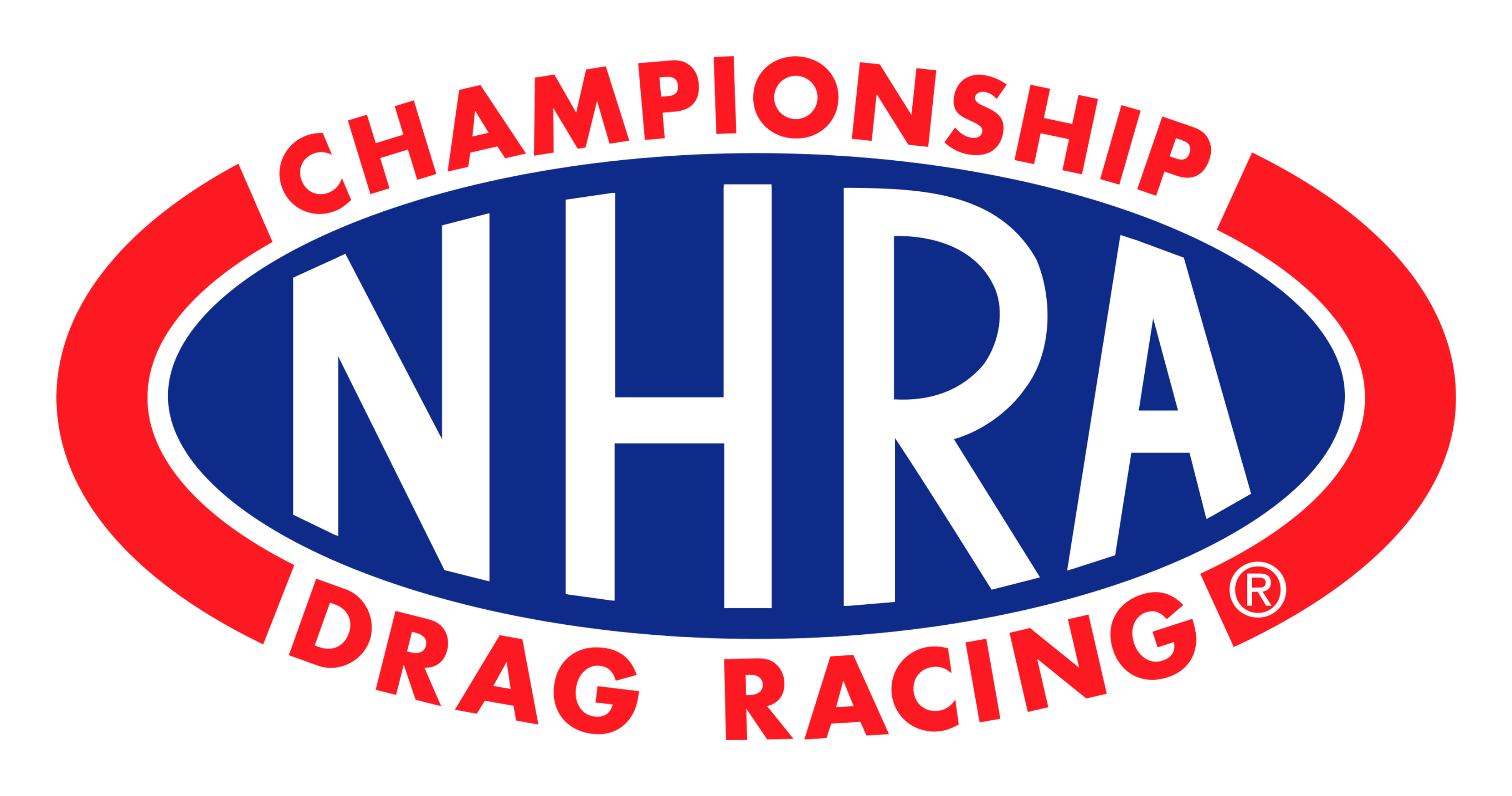 Nhra logo on a transparent background