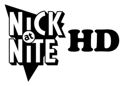 Nick at Nite logo, black version, on a transparent background