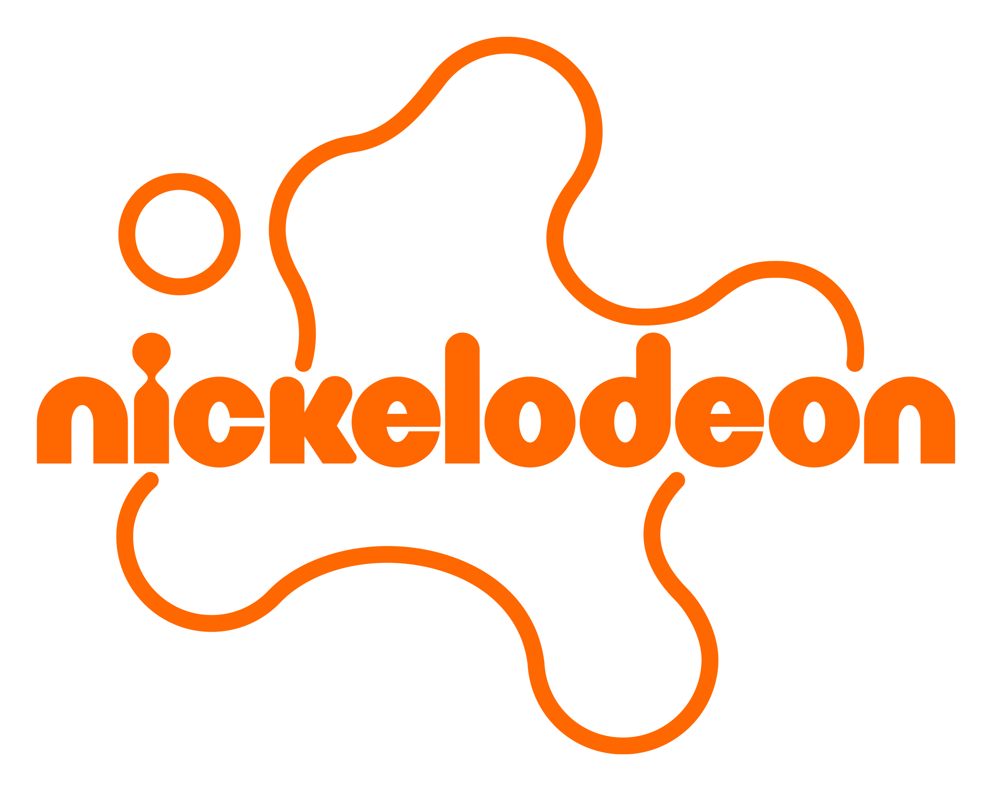 Nickelodeon logo on a transparent background