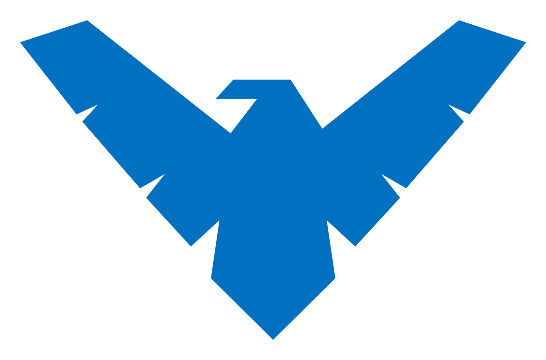 Nightwing logo on a transparent background