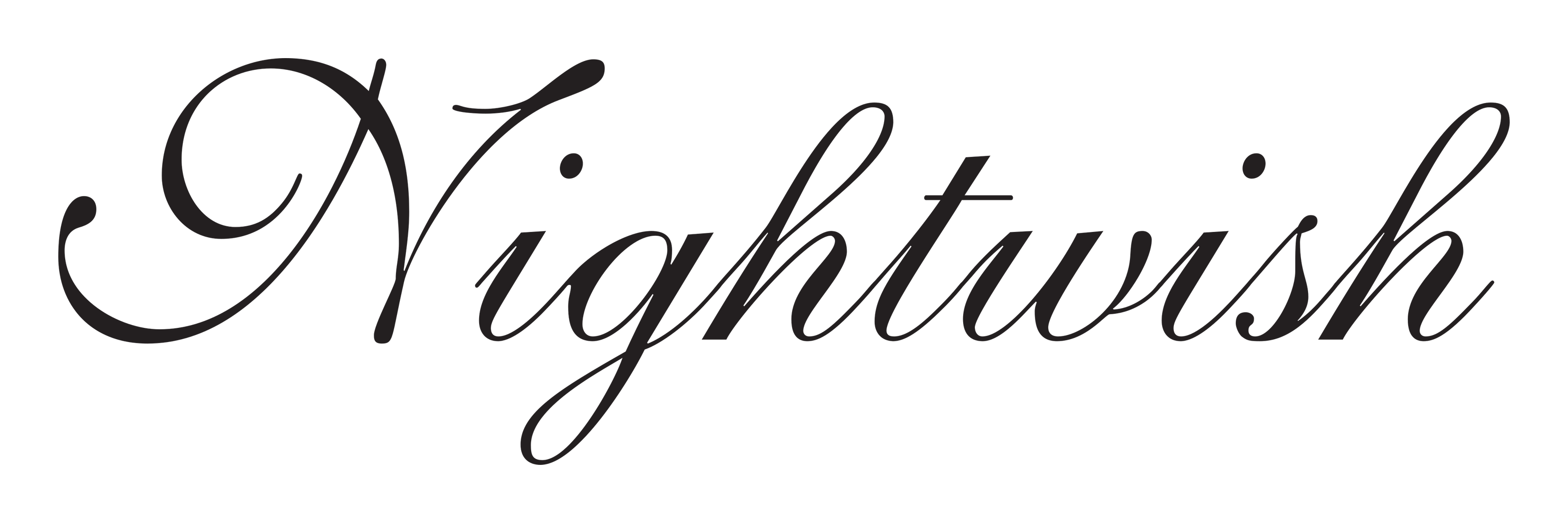 Nightwish logo on a transparent background