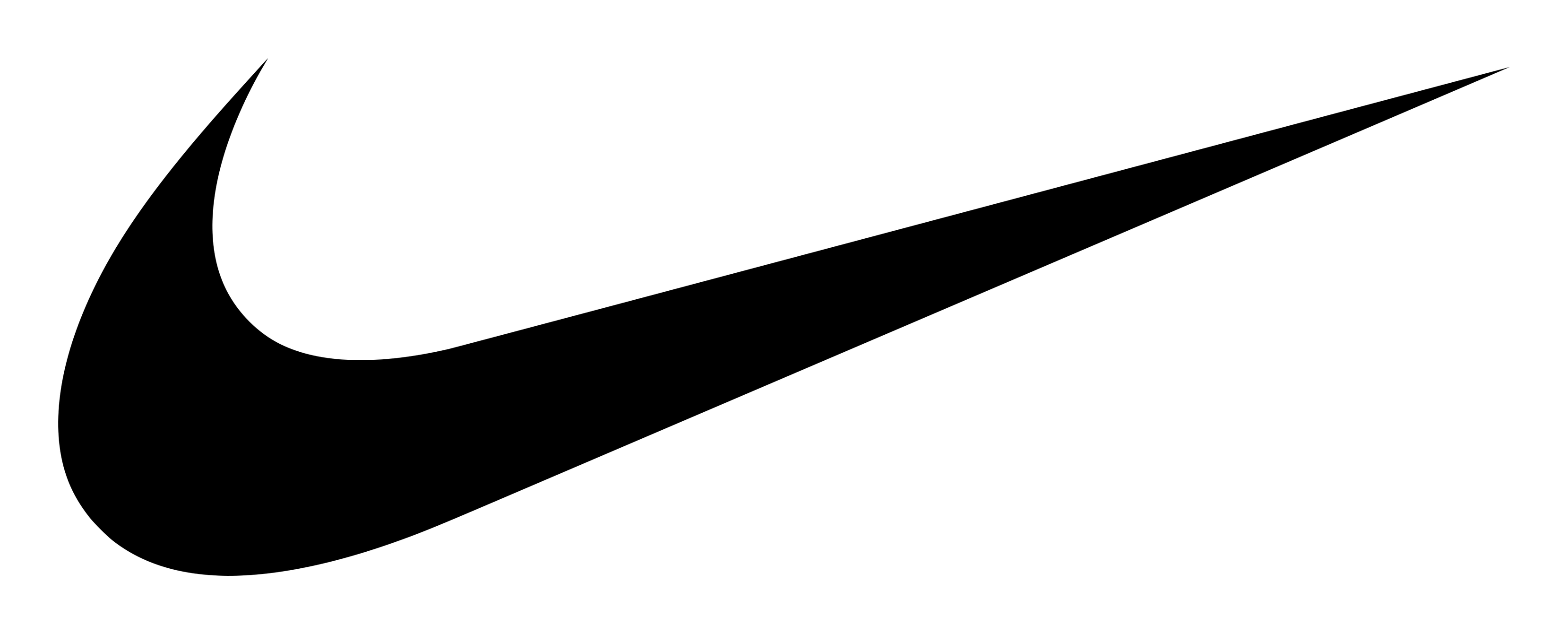 Nike logo on a transparent background