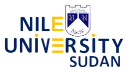 Nile University Logo, Variante horizontal, auf transparentem Hintergrund