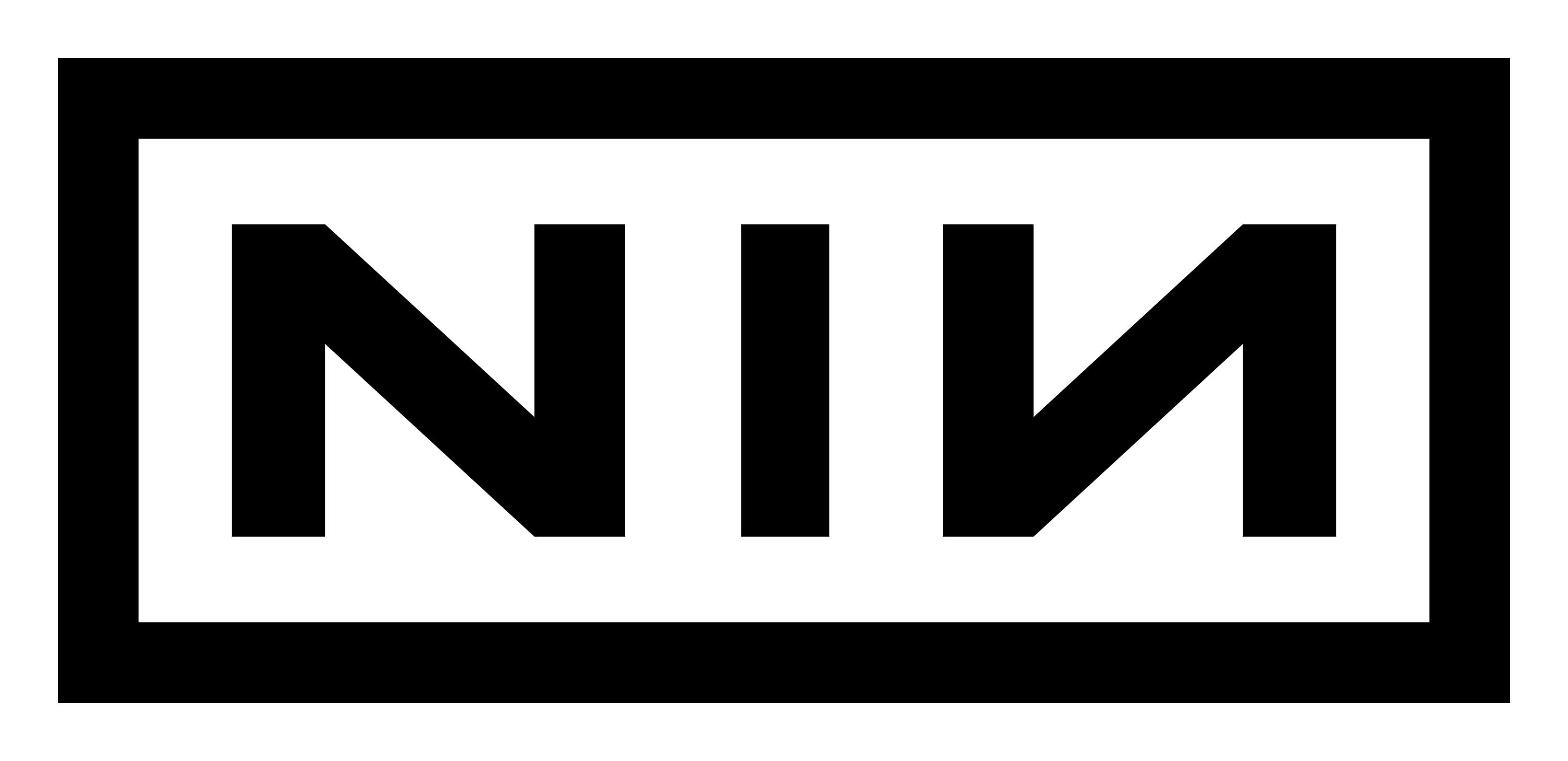 Nine Inch Nails logo on a transparent background