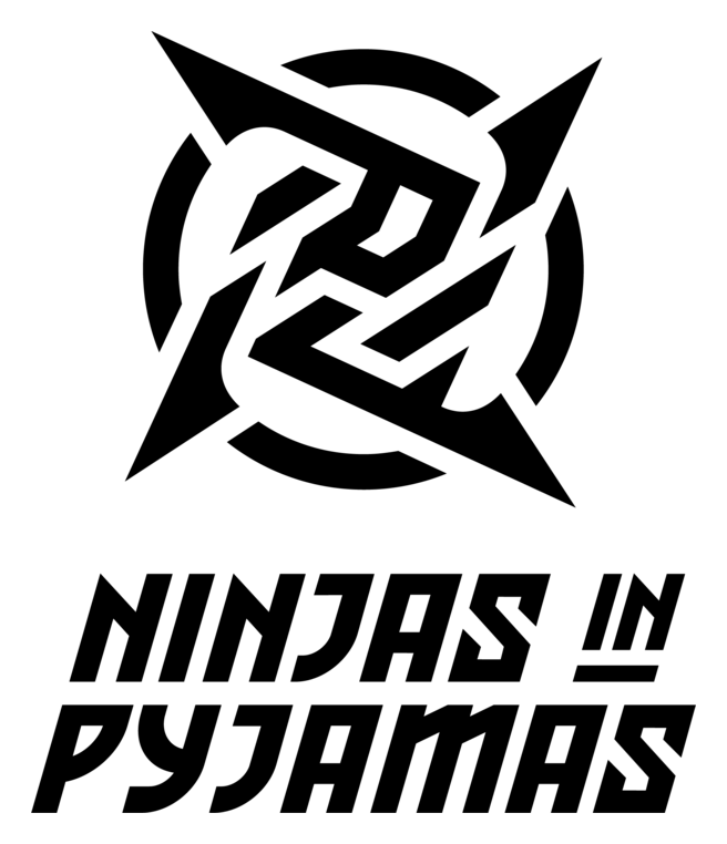 Ninjas in Pyjamas Logo, Variante Icon schwarz, auf transparentem Hintergrund