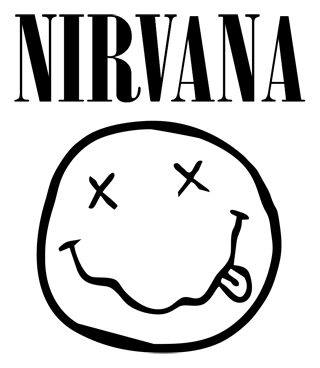 Nirvana logo, black icon version, on a transparent background