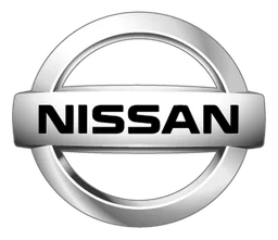 Nissan logo, monochrome icon version, on a transparent background