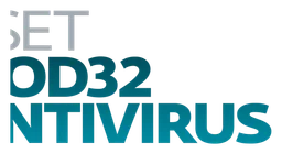 Nod32 logo, horizontal version, on a transparent background