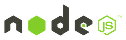 Node.js logo, wordmark version, on a transparent background
