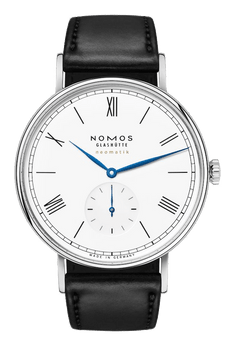 Nomos Glashuette logo, monochrome version, on a transparent background