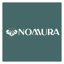 Nomura logo, monochrome icon version, on a transparent background