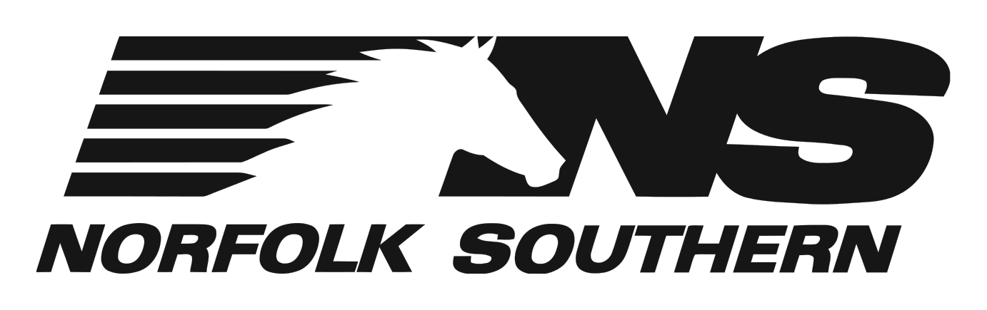 Norfolk Southern logo on a transparent background