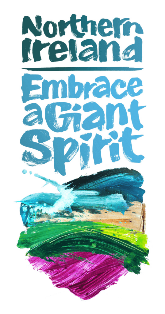 Northern Ireland Tourism logo, horizontal version, on a transparent background