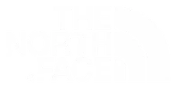 Northface logo, white version, on a transparent background