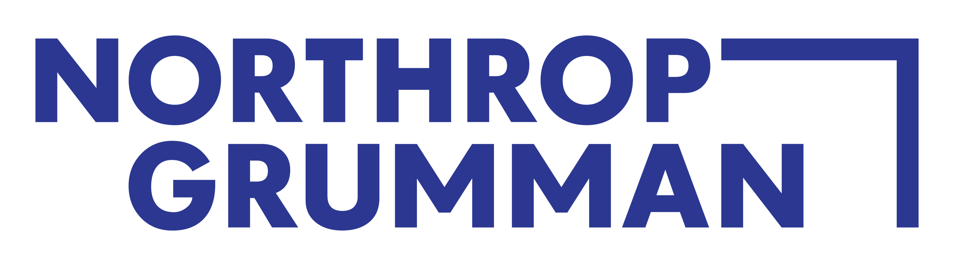 Northrop Grumman logo on a transparent background