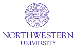 Northwestern University logo, horizontal version, on a transparent background