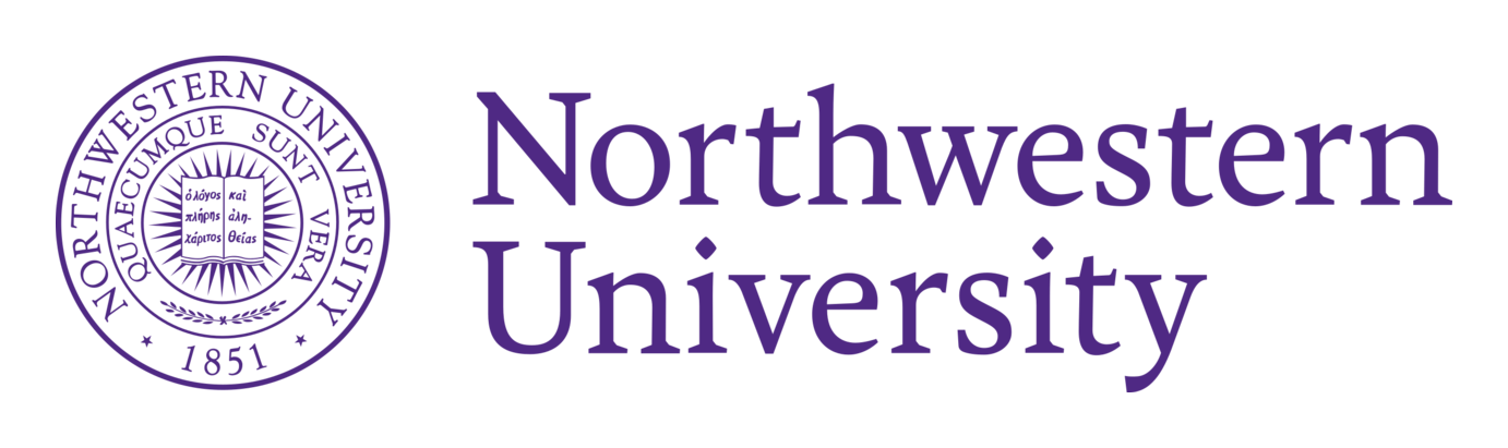 Northwestern University logo on a transparent background
