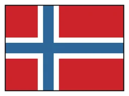 Norway Logo, Variante horizontal, auf transparentem Hintergrund