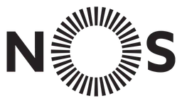 Nos logo, black version, on a transparent background