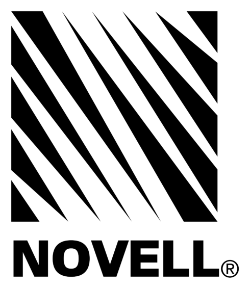 Novell logo, black icon version, on a transparent background