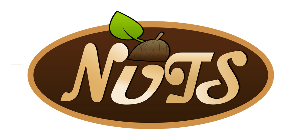 Nuts logo on a transparent background