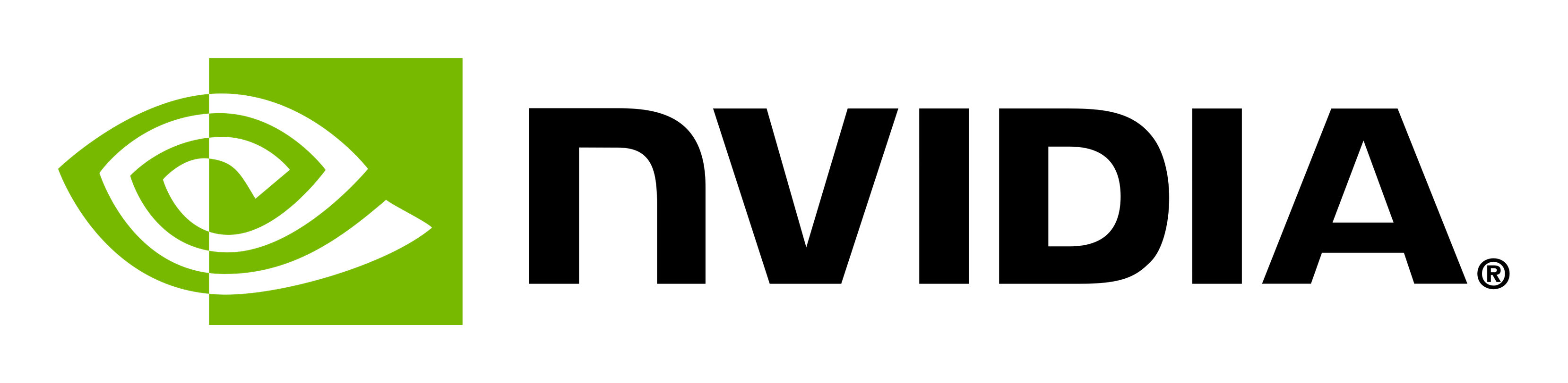 NVIDIA logo on a transparent background
