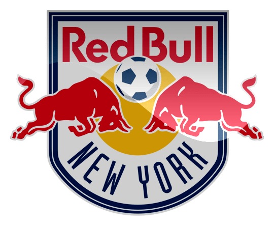 Ny Red Bulls logo on a transparent background
