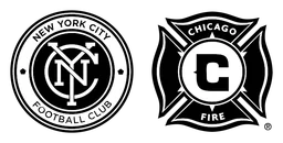 Nyc FC logo, monochrome version, on a transparent background