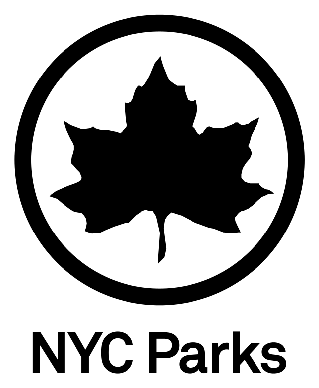 Nyc Parks logo, black icon version, on a transparent background