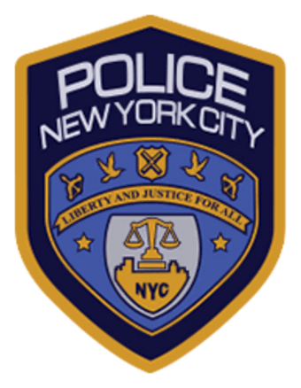 Nypd logo, horizontal version, on a transparent background