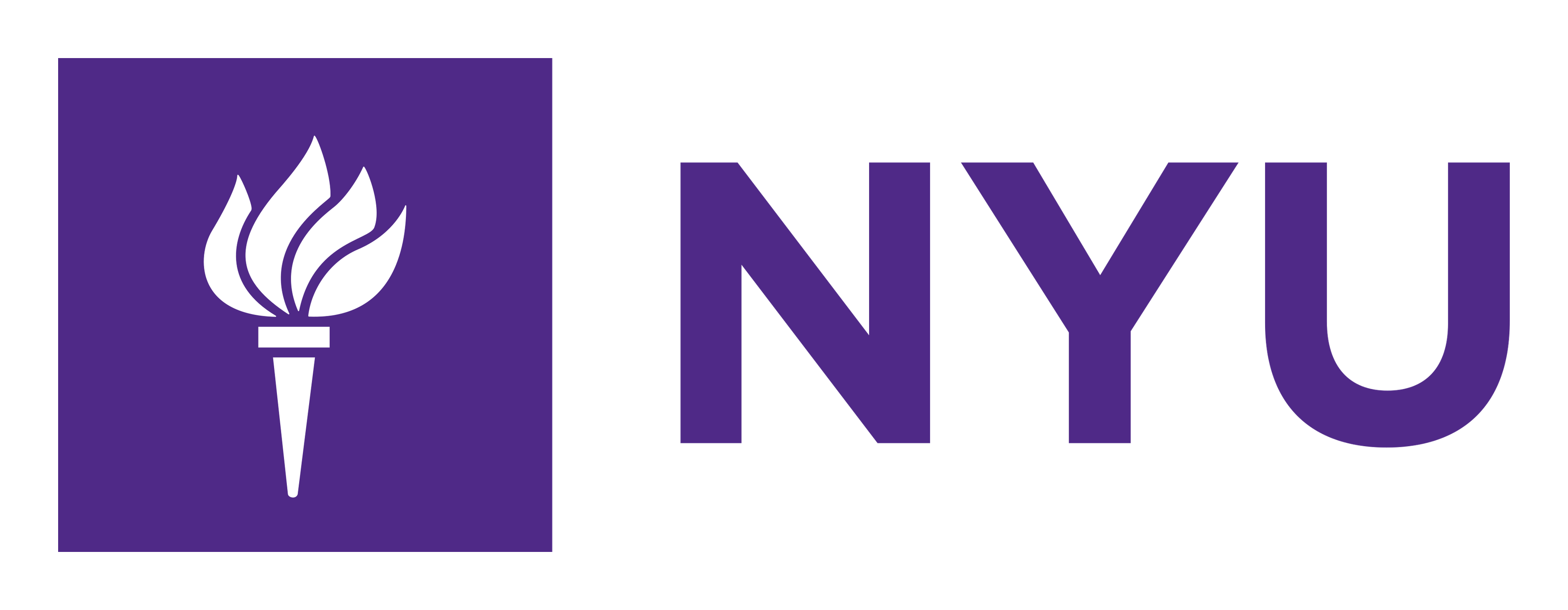 Nyu logo on a transparent background