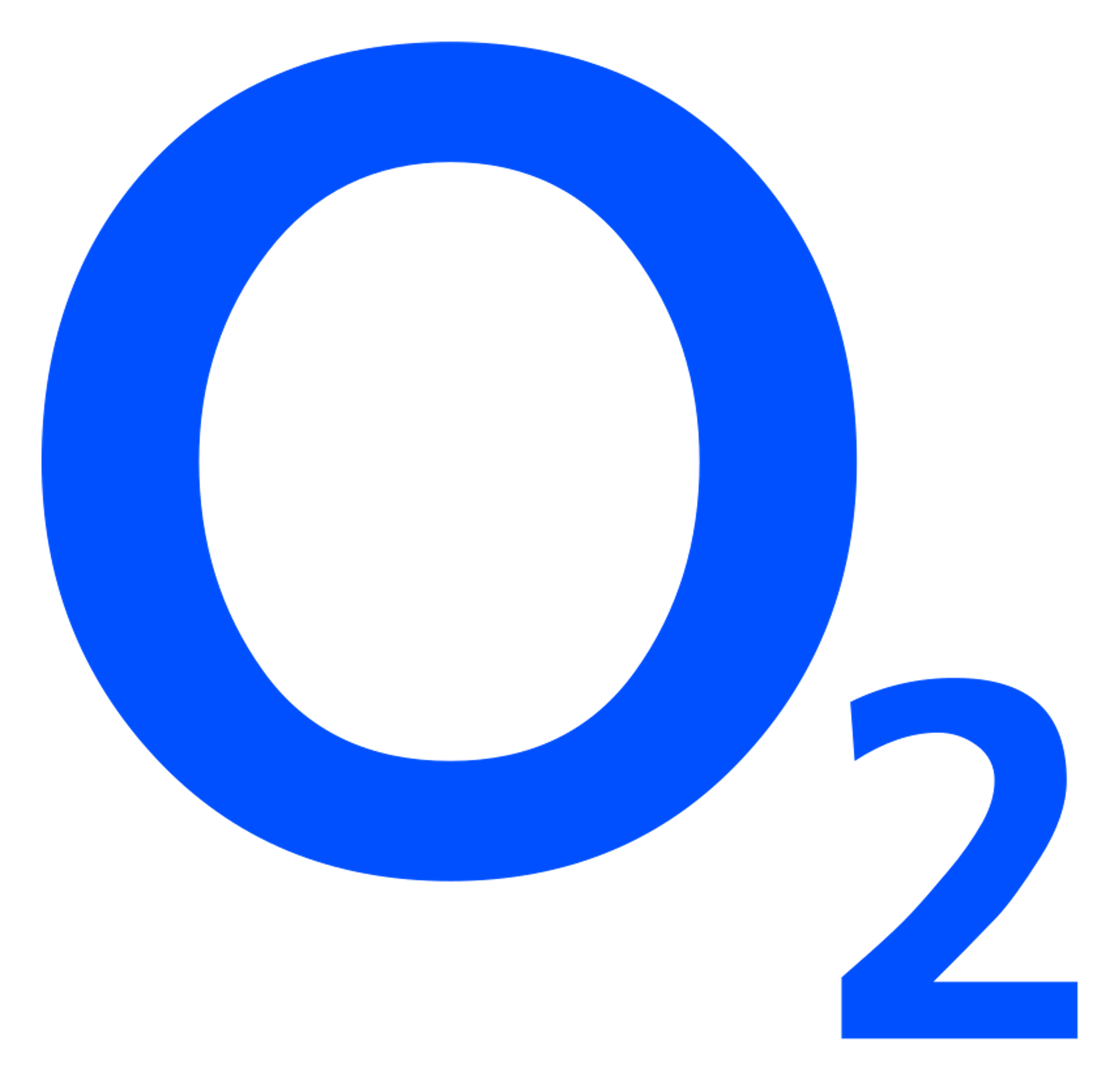 O2 logo on a transparent background