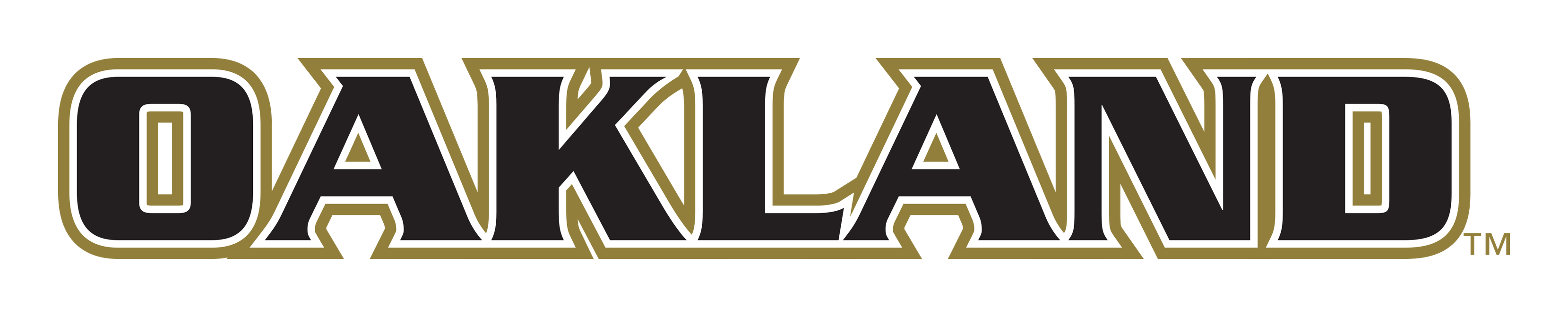 Oakland Athletics logo on a transparent background