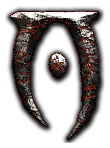 Oblivion Logo, Variante schwarz, auf transparentem Hintergrund