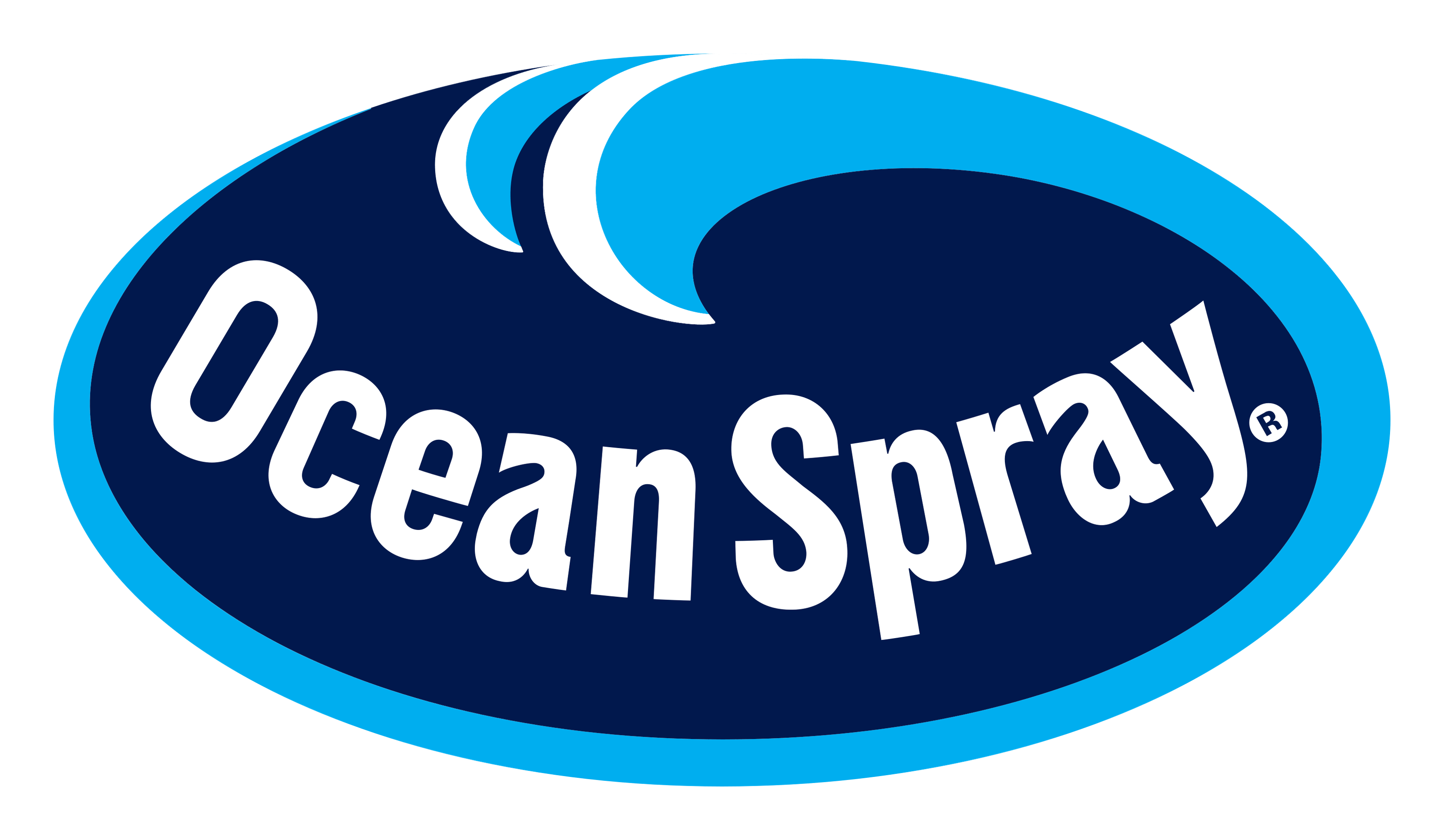 Ocean Spray logo on a transparent background