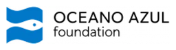 Oceano Azul Foundation logo, white icon version, on a transparent background