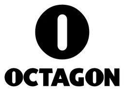 Octagon logo, black version, on a transparent background