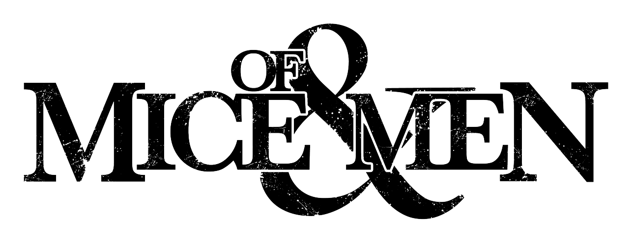 Of Mice and Men logo on a transparent background