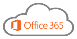 Office 365 logo, horizontal version, on a transparent background