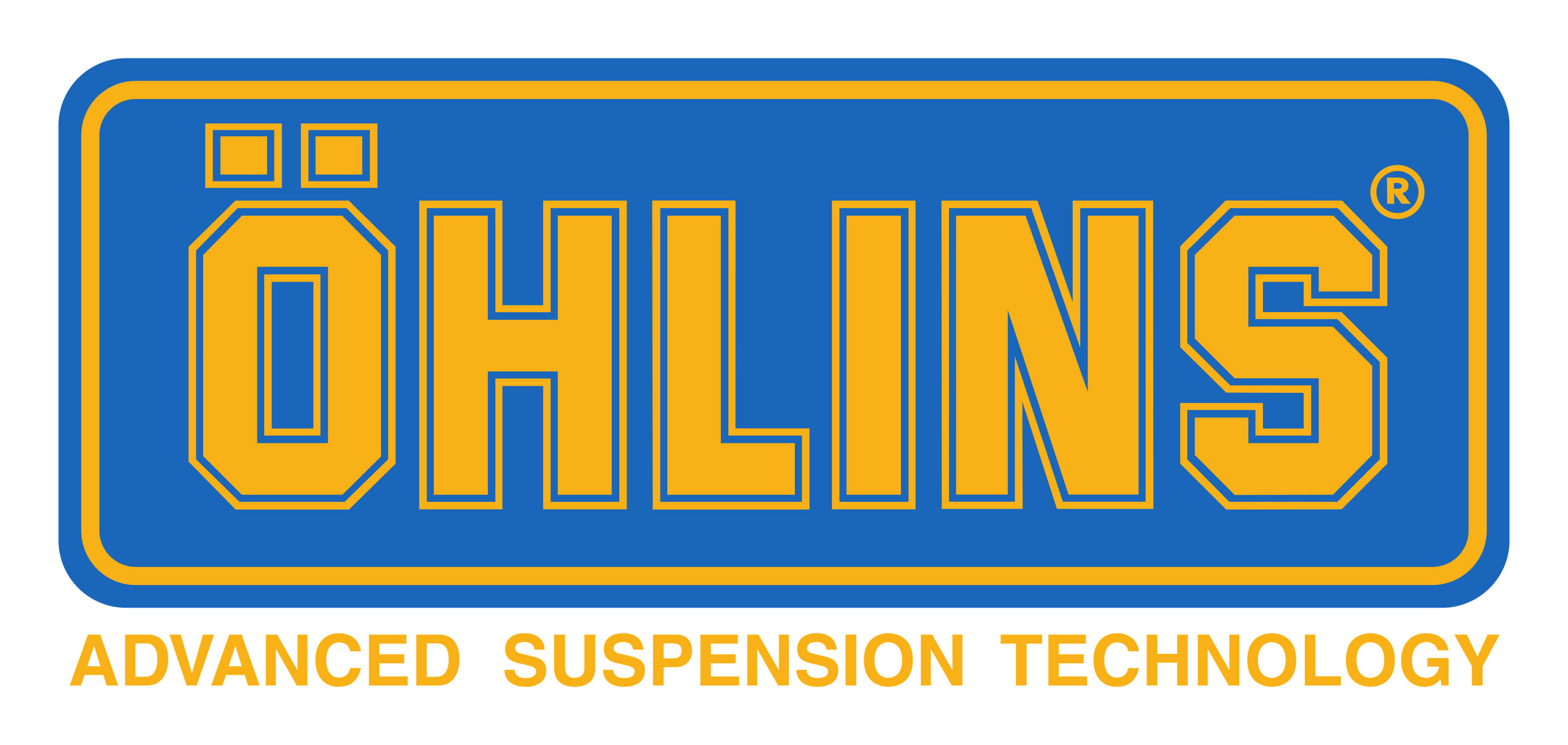 Ohlins logo on a transparent background