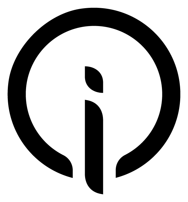 Oi logo, black icon version, on a transparent background