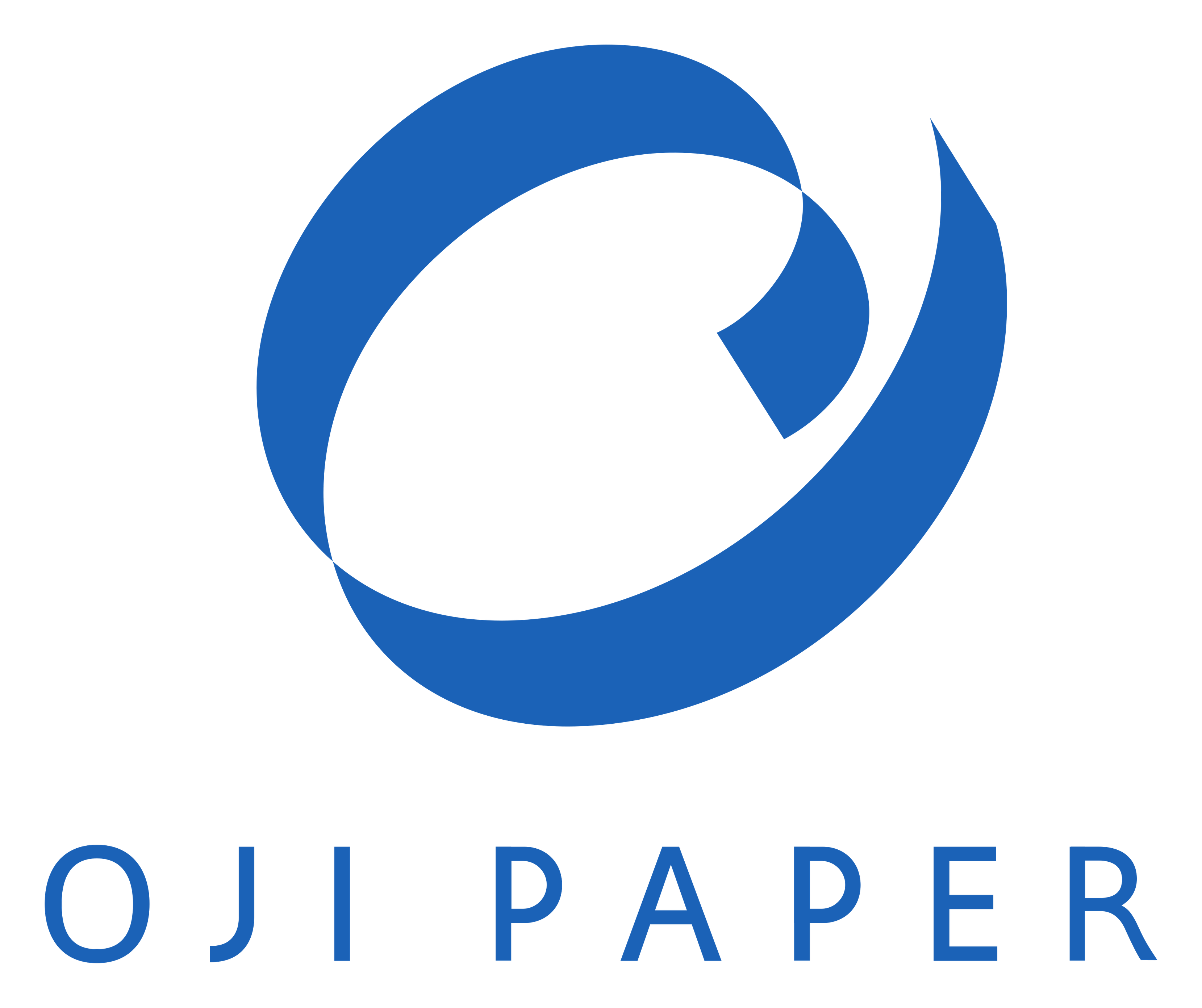 Oji Paper logo on a transparent background