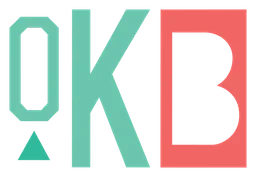 Okb logo, horizontal version, on a transparent background