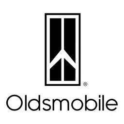 Oldsmobile logo, white icon version, on a transparent background