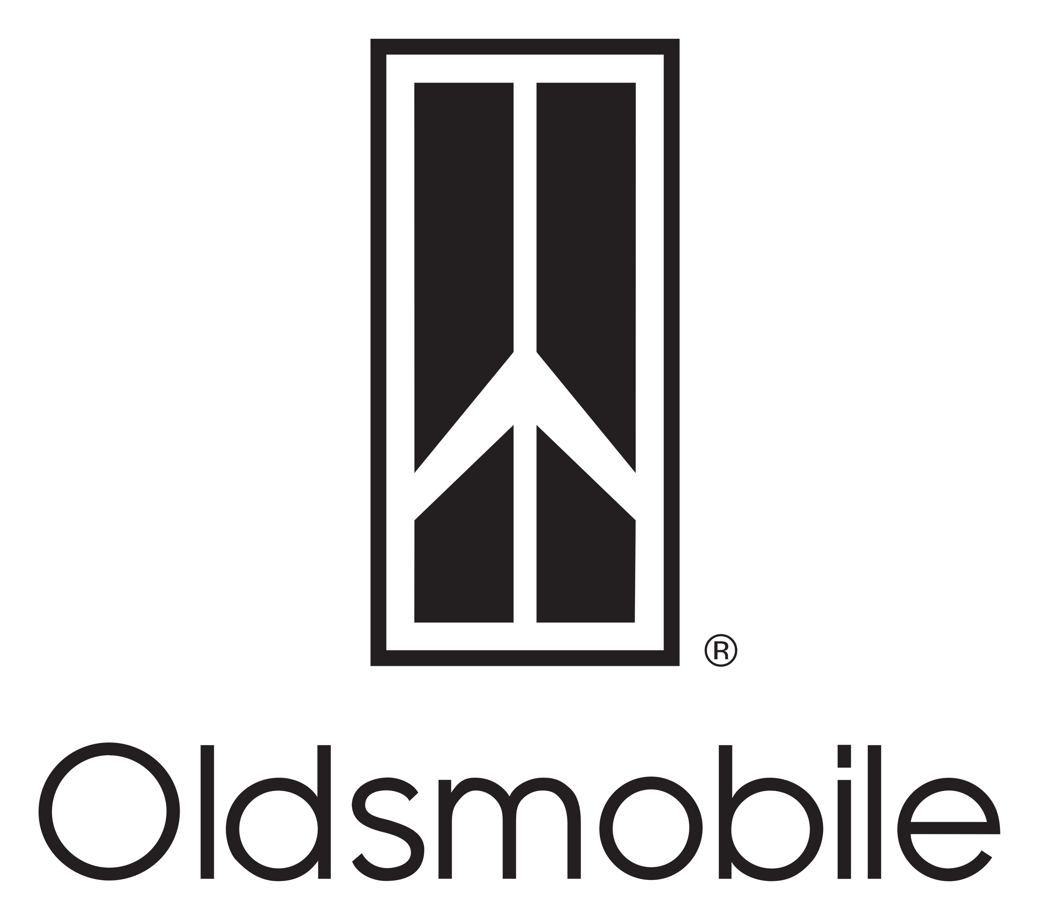 Oldsmobile logo on a transparent background