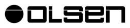 Olsen logo, black wordmark version, on a transparent background